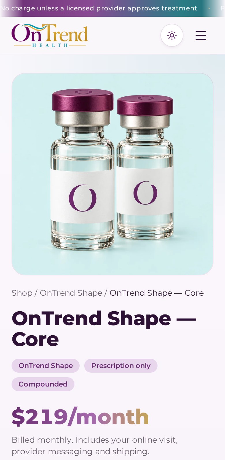 OnTrend Health site screenshot 3